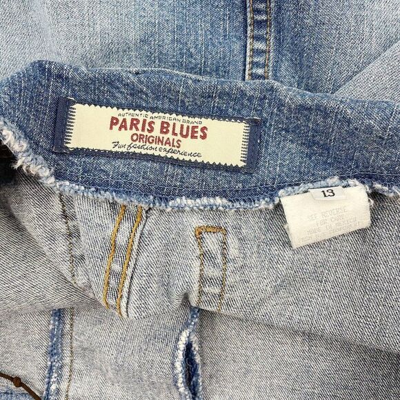 Women’s vintage Y2K Paris Blues Lace up jean mini skirt size 13 - Picture 7 of 8